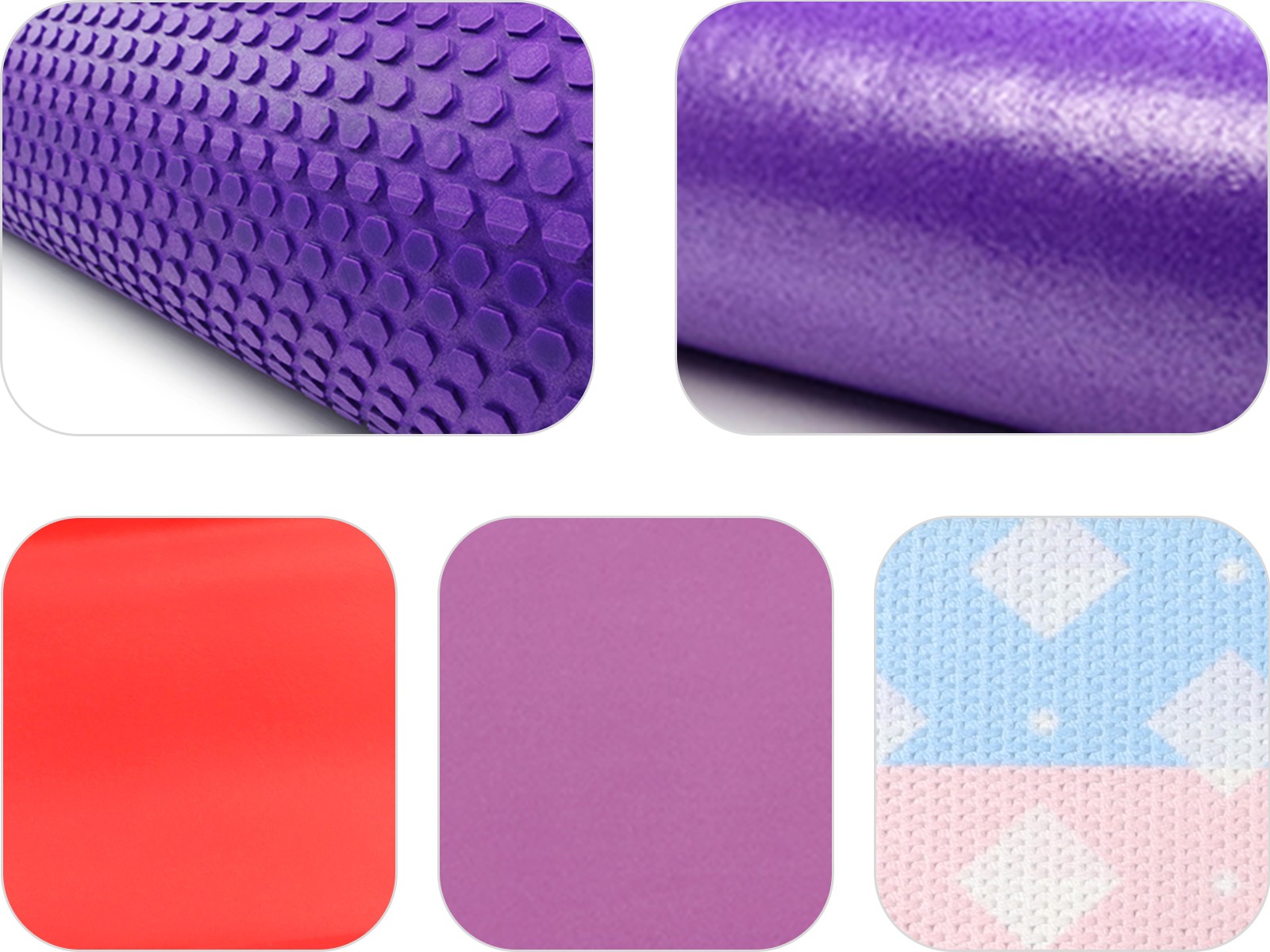 Material comparison for massage and therapy products