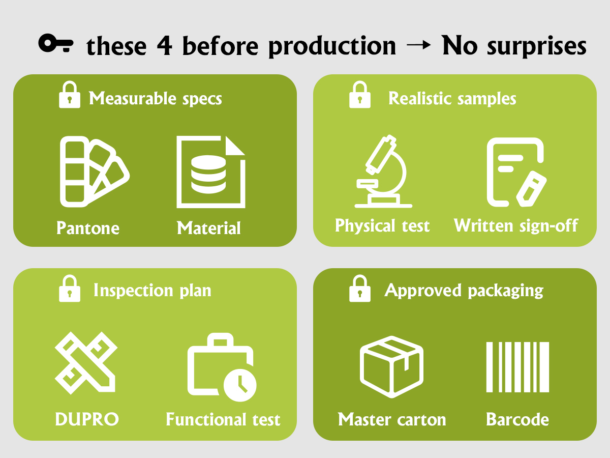 Four key checkpoints for sourcing