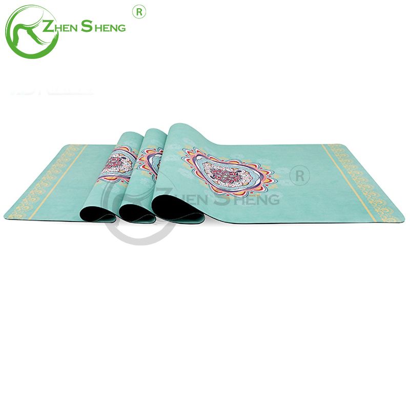 suede yoga mat、pu rubber yoga mat