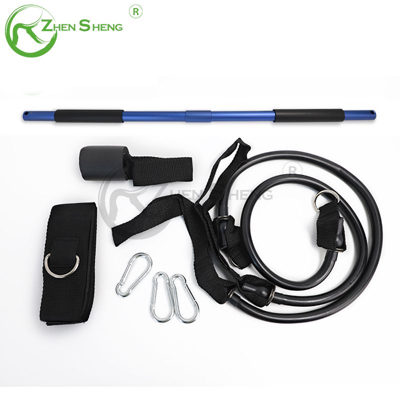 pilates stick bar with resistance bands
