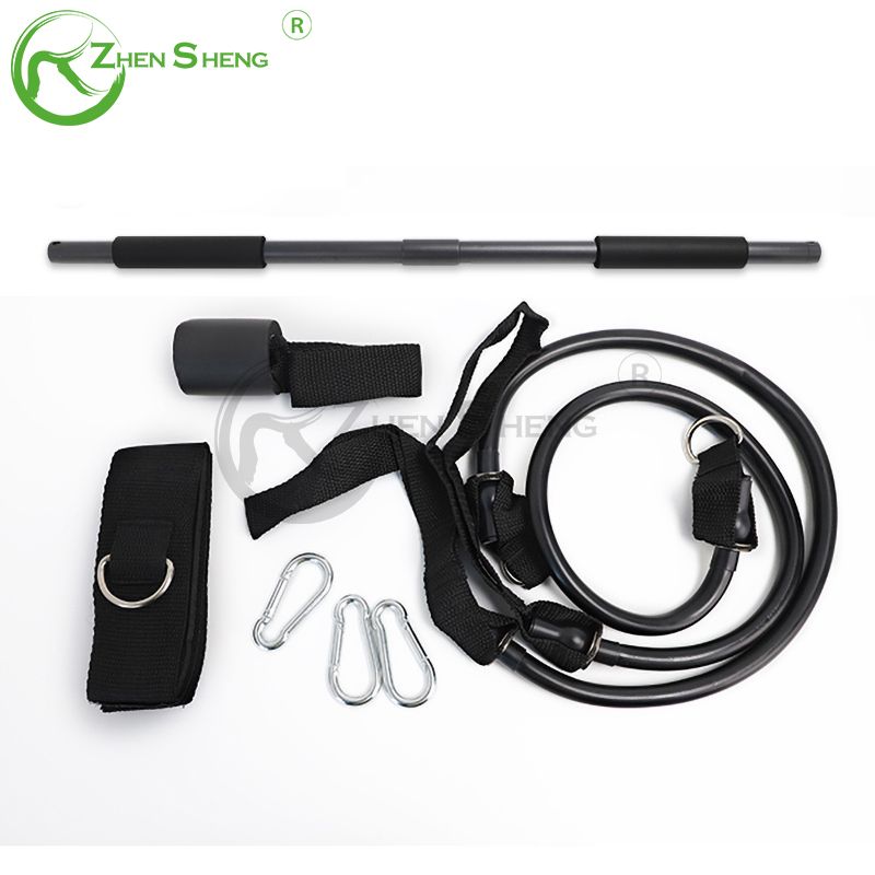 pilates stick bar with resistance bands