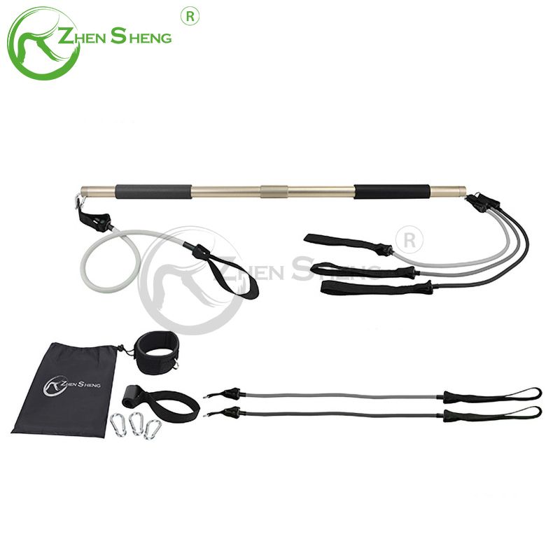 pilates bar with resistance bands