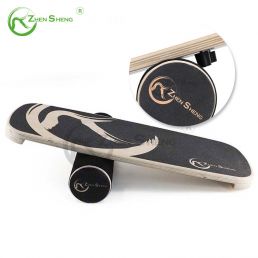 Wooden Multifunction Adjustable Wobble Roller Trainer Surf Balance Board