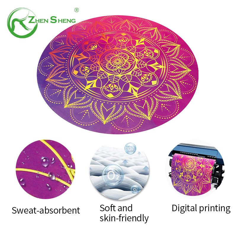 Circular Suede Rubber Multifunction Exercise Fitness Pilates Yoga Mat