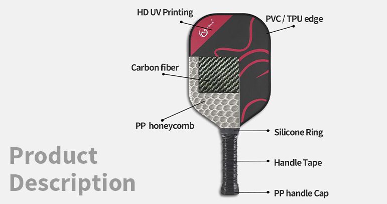 Unleash Your Brand Potential With Custom Carbon Fiber Pickleball Paddles From China