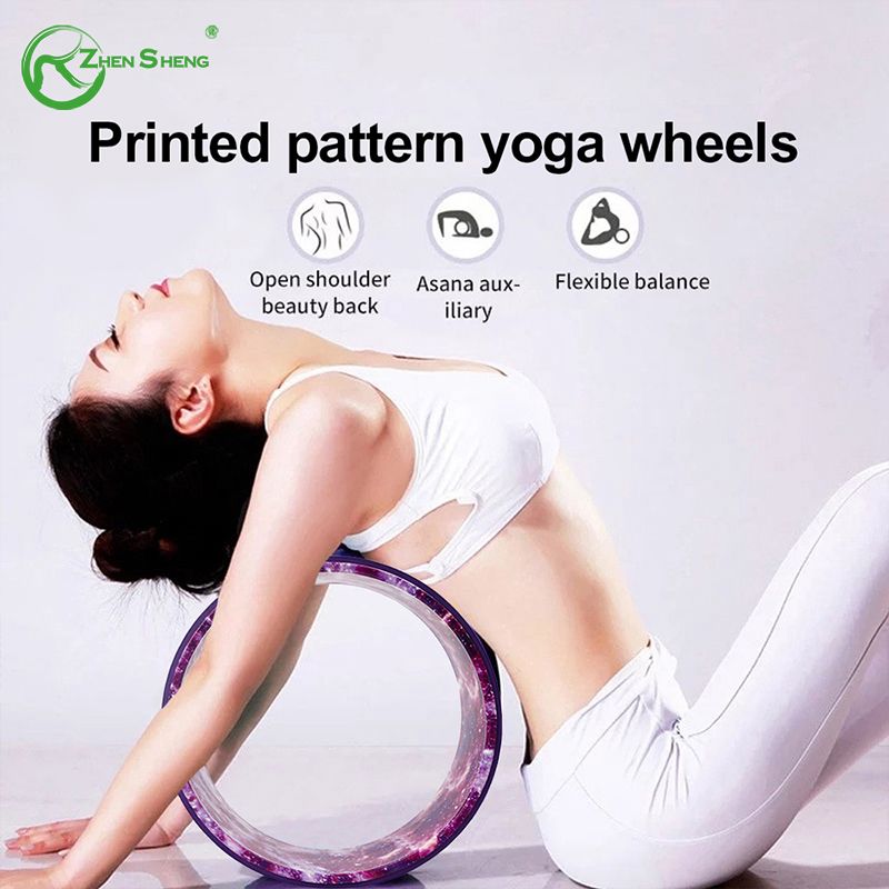 Comfortable TPE Digital Printing Yoga Wheel Wholesale