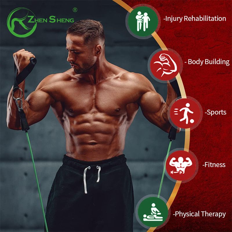 Latex Professional Fitness Training Resistance Tube Kit
