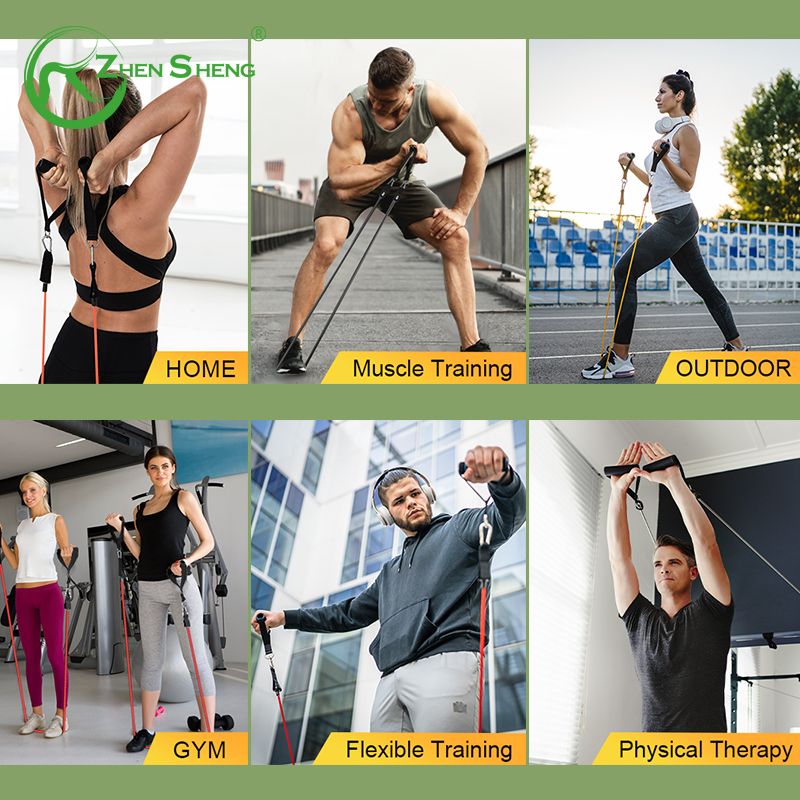 Latex Professional Fitness Training Resistance Tube Kit