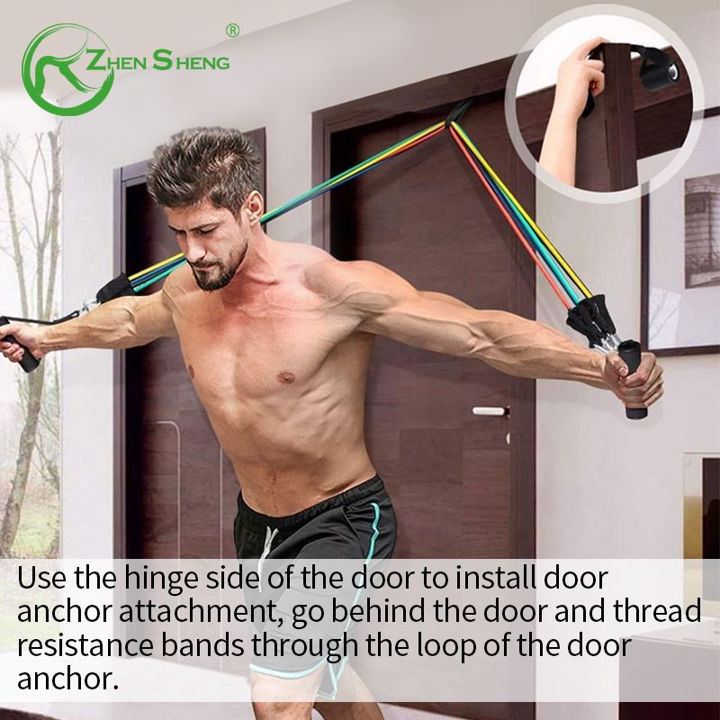 Latex Professional Fitness Training Resistance Tube Kit